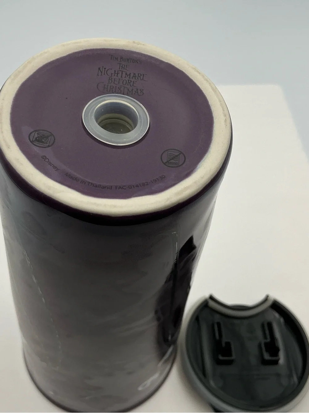 Disney Purple Jack Skellington Ceramic Travel Tumbler with Black Lid